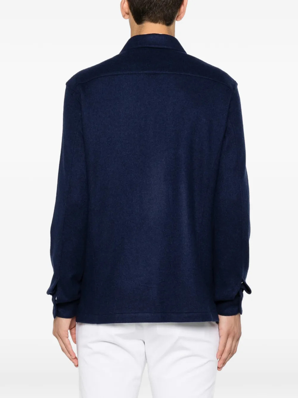 TOM FORD Overhemd met opgestikte zak Blauw