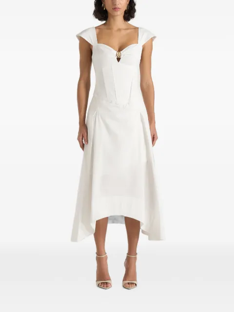 Manière De Voir Faith cap-sleeve corset midi dress