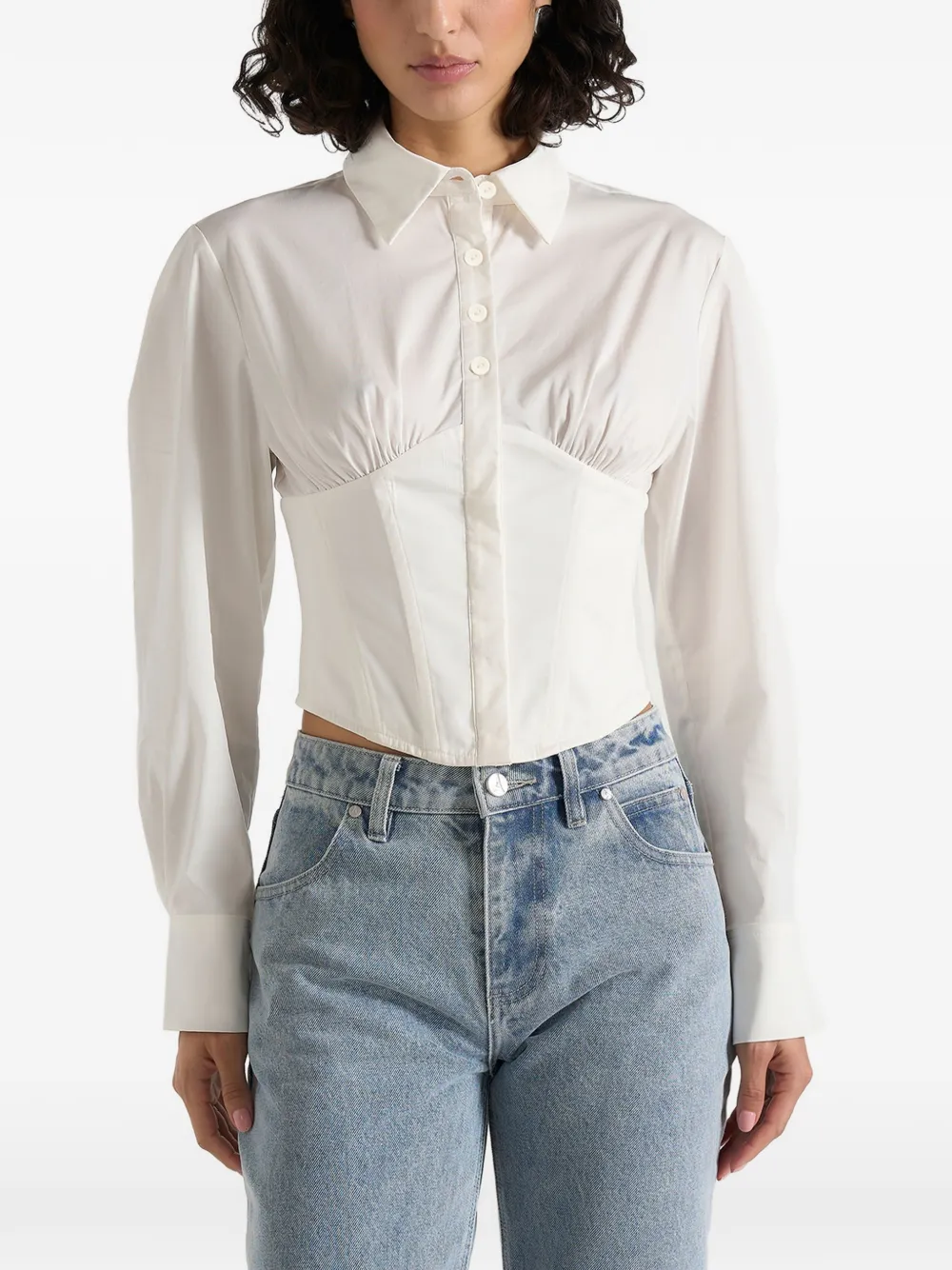 Manière De Voir Margot Corsage-Hemd - Weiß