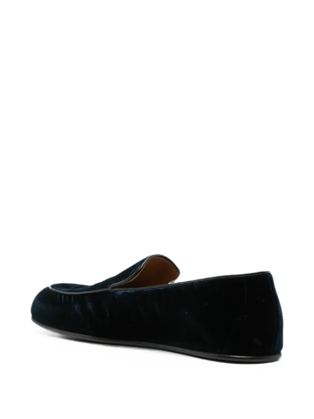 TOM FORD piped velvet loafers Blauw