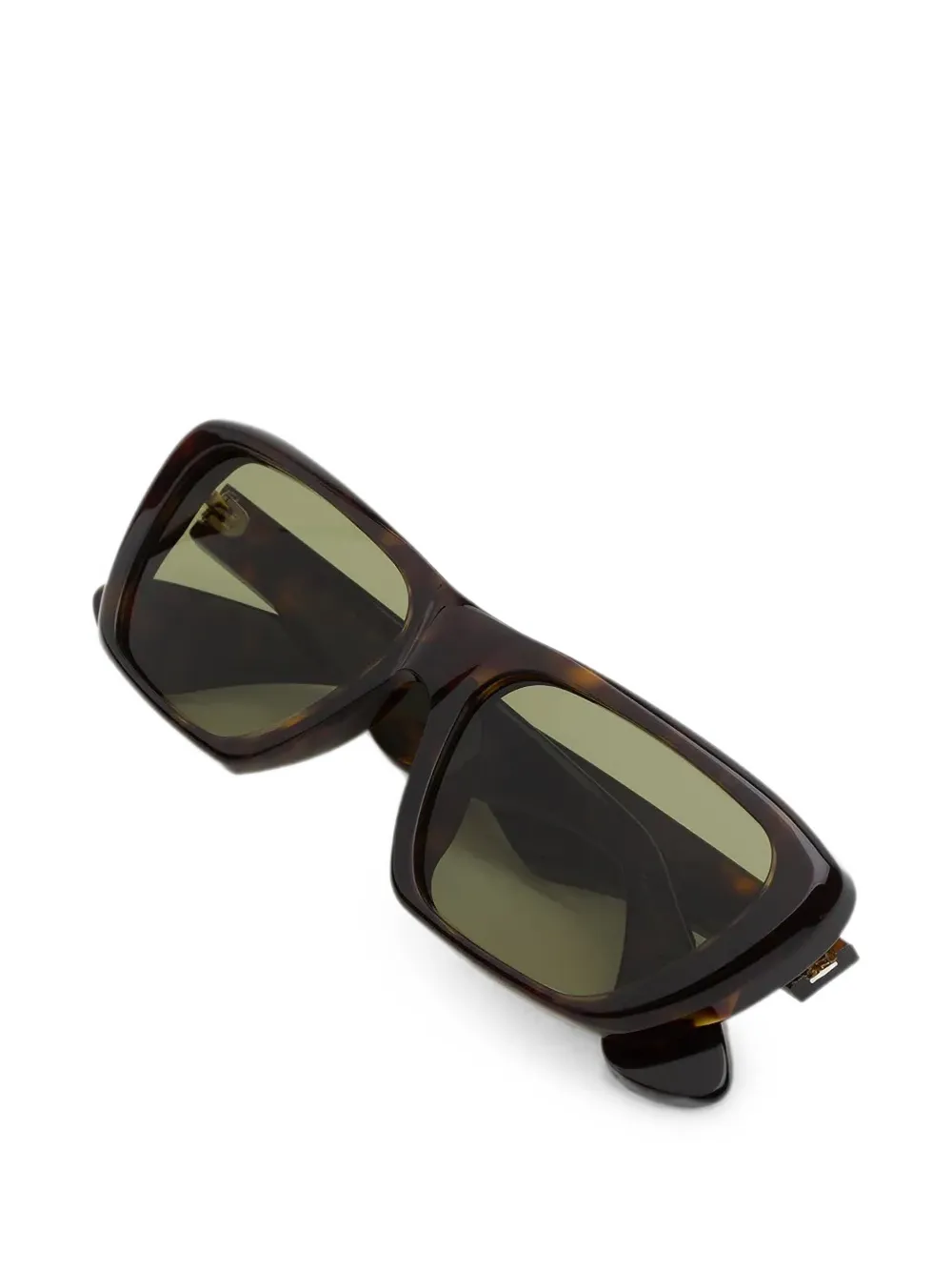 Marni Eyewear Zonnebril met rechthoekig montuur Bruin
