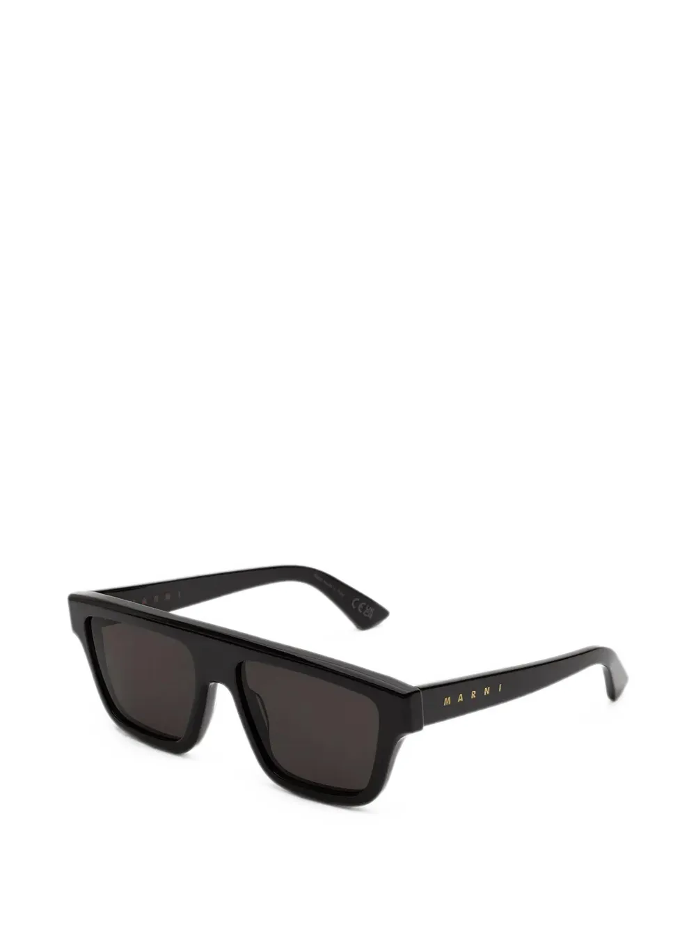 Marni Eyewear Zonnebril met geometrisch montuur Zwart