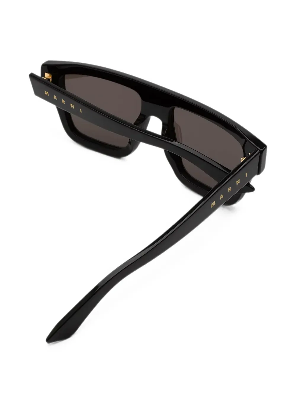 Marni Eyewear Zonnebril met geometrisch montuur Zwart