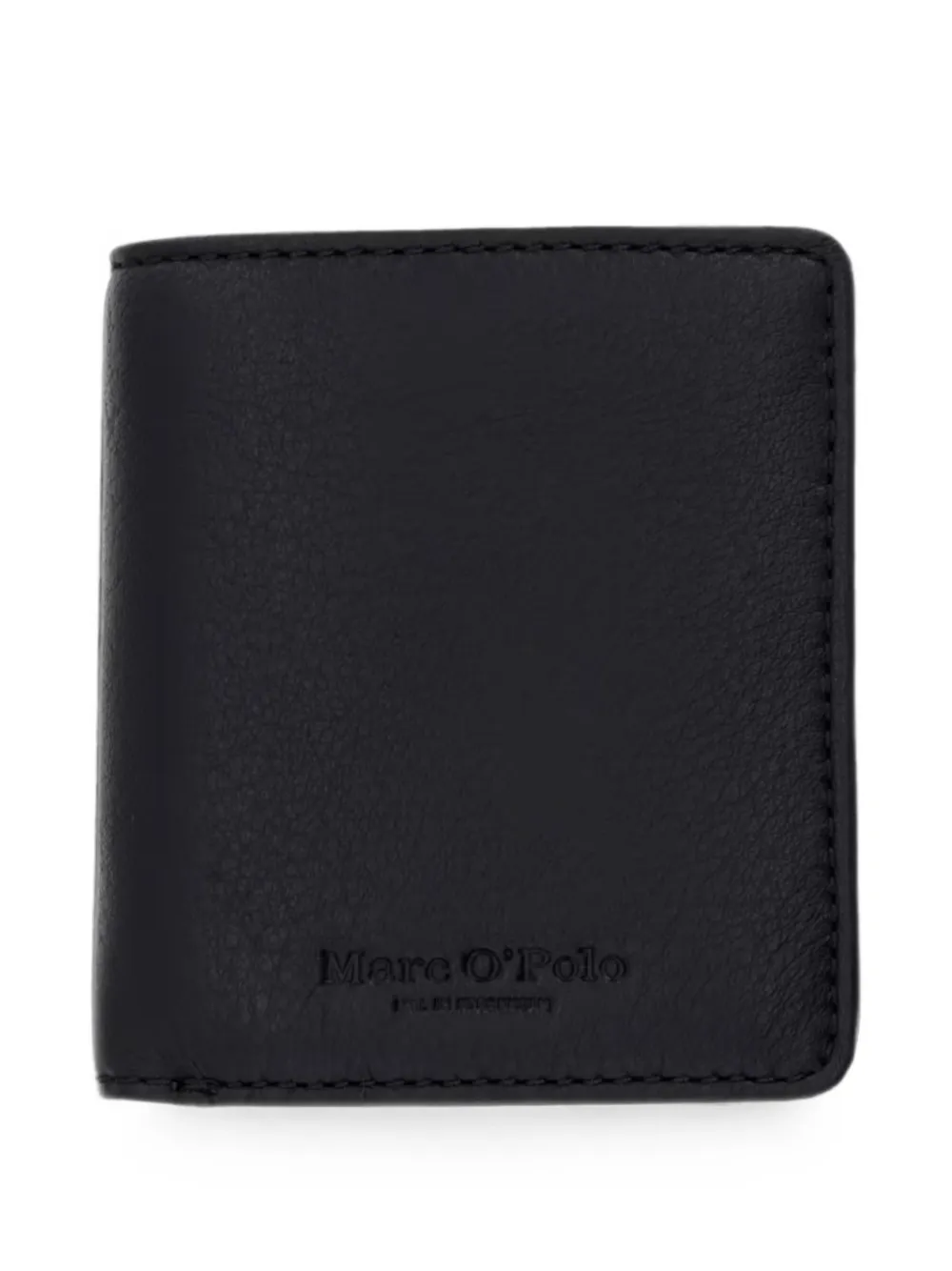 Marc O'Polo logo-debossed leather wallet - Nero