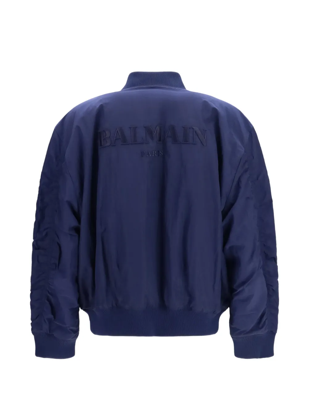  Balmain Logo-embroidered Bomber Jacket - Azul 