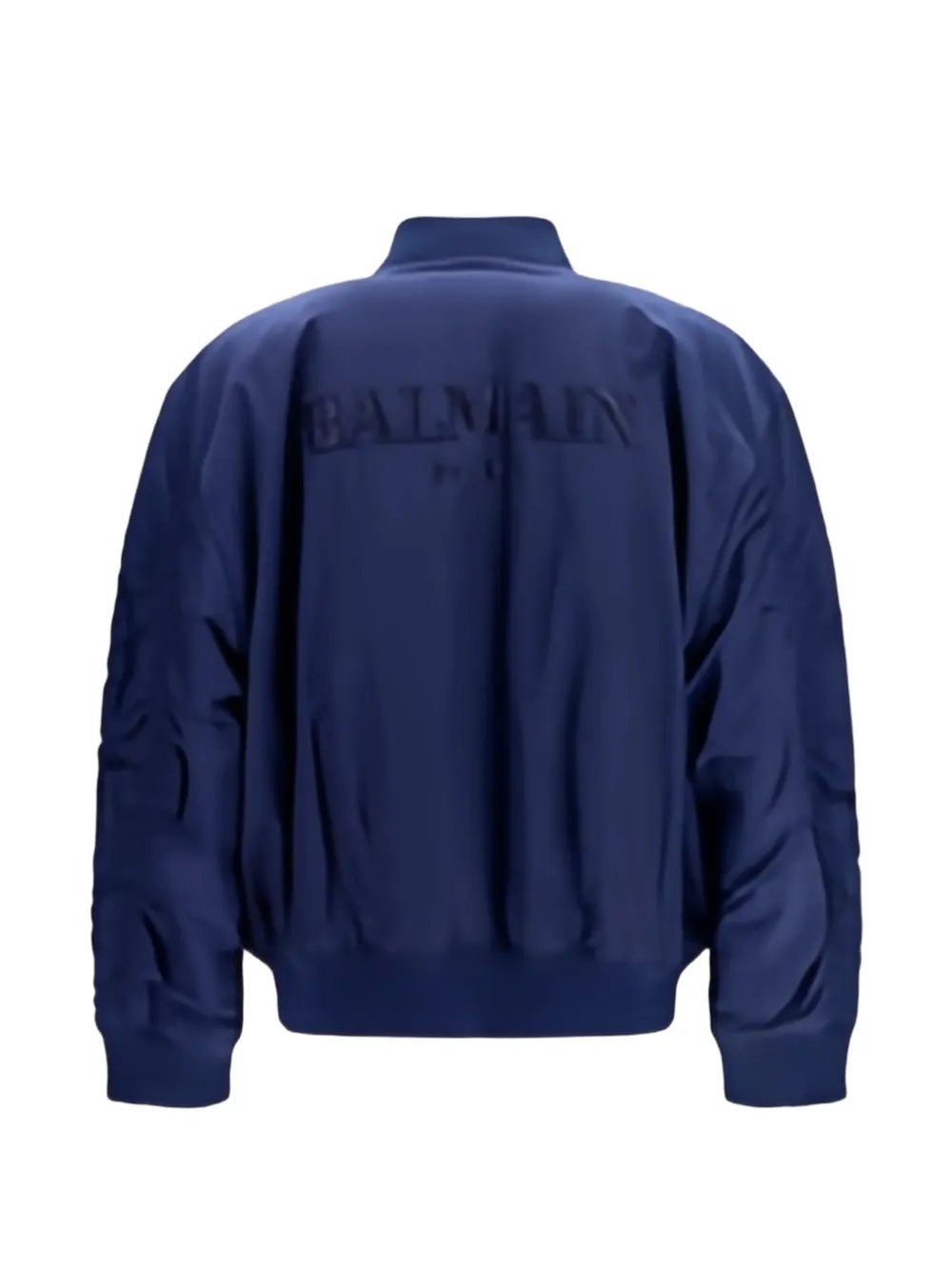  Balmain Logo-embroidered Bomber Jacket - Azul 