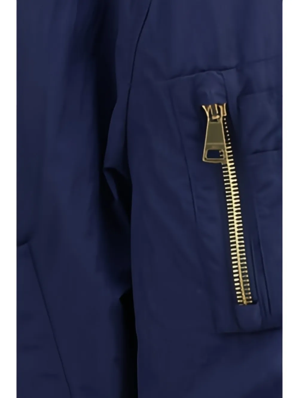 Balmain Bomberjack met geborduurd logo Blauw