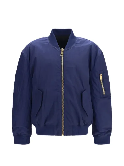 Balmain logo-embroidered bomber jacket
