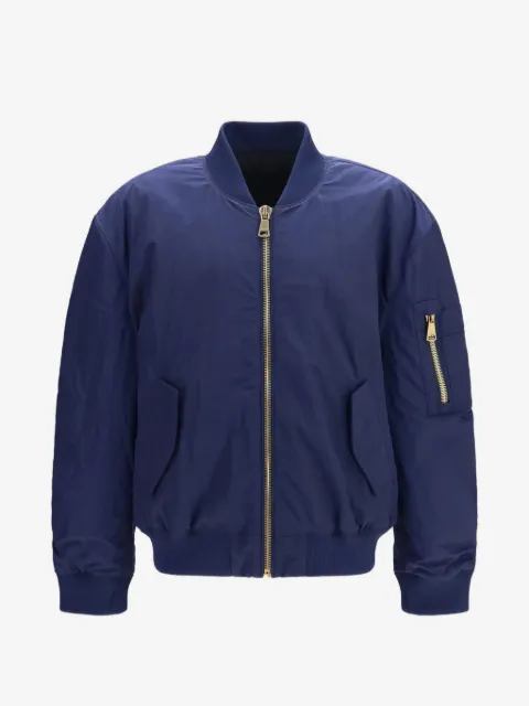 Balmain chamarra bomber con logo bordado