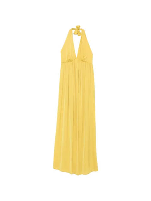 MOUTAKI halterneck maxi dress