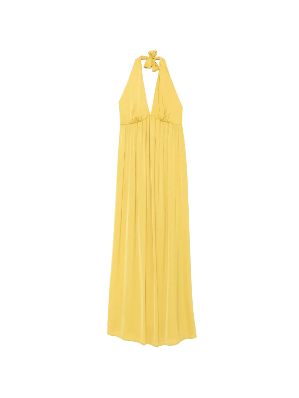 MOUTAKI halterneck maxi dress - Giallo