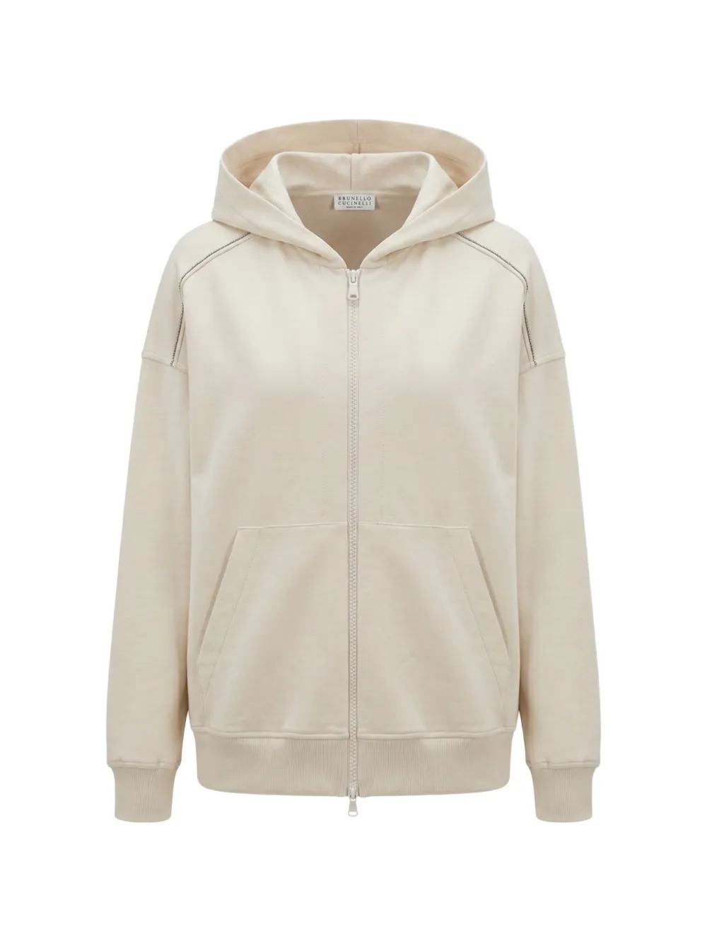 Brunello Cucinelli monili-chain hoodie - Toni neutri