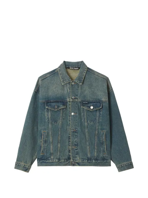 Palm Angels logo-print denim jacket