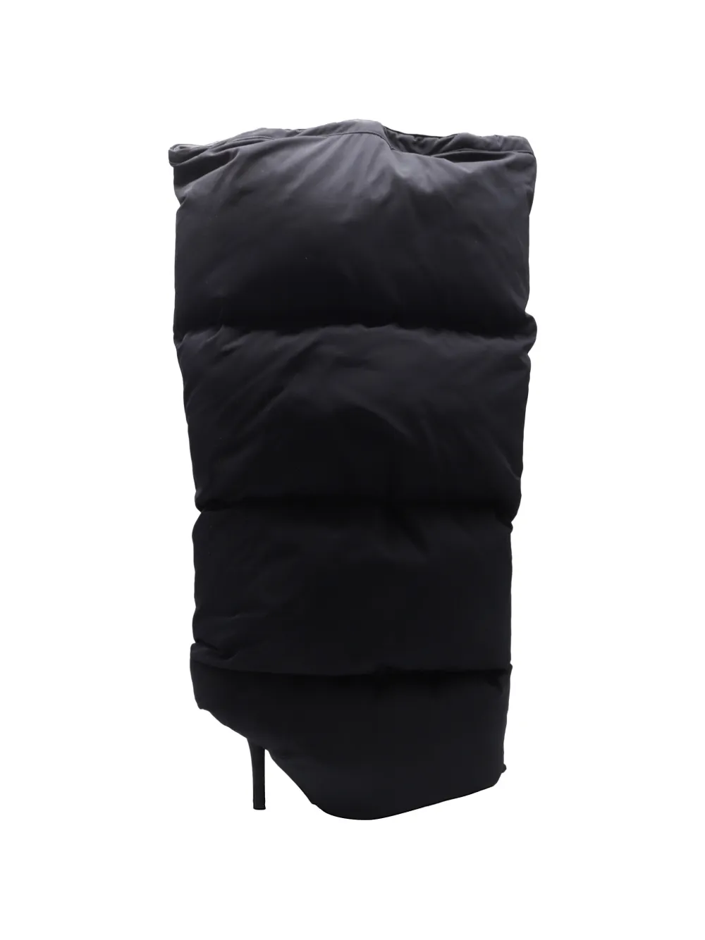 Pre-owned Balenciaga New Wader Quilted Knee-high Boots In Black