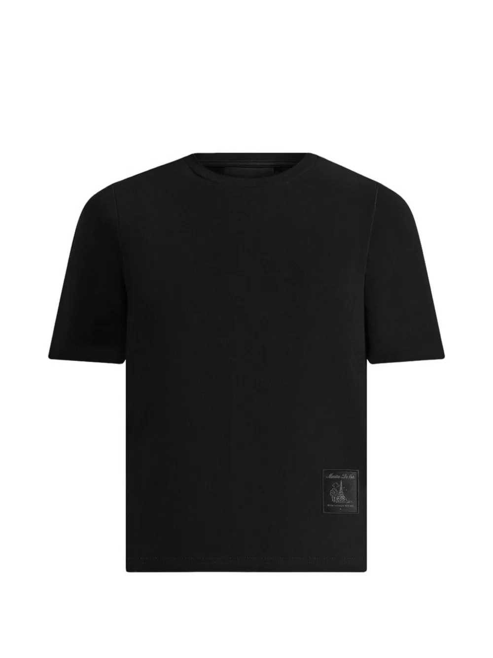 Manière De Voir TS002 in black short-sleeve cotton T-shirt - Nero