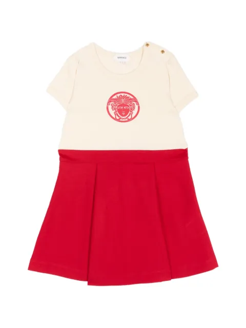 Versace Kids Medusa pleated dress