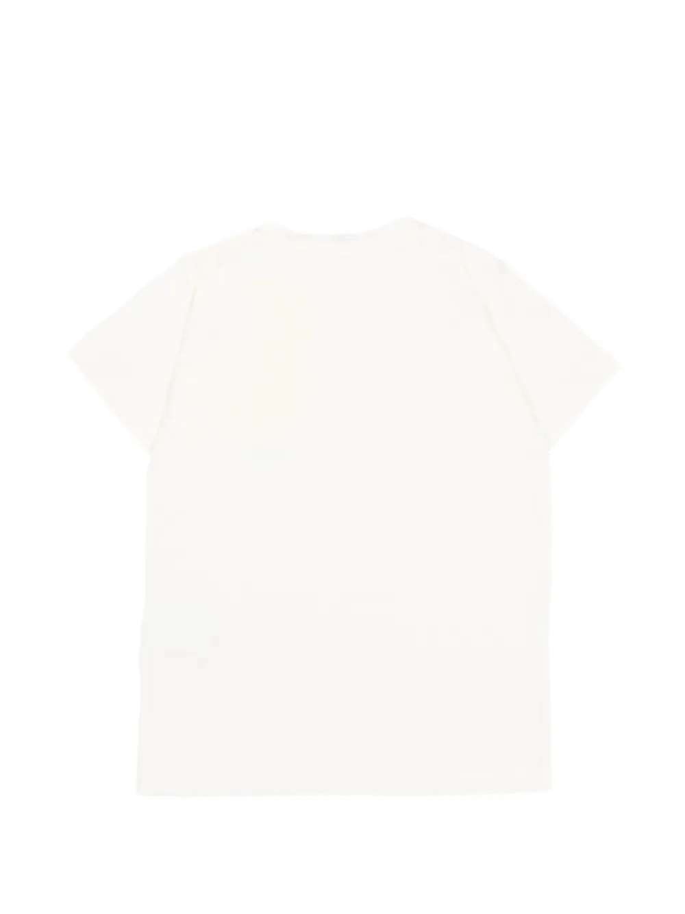 Versace Kids T-shirt met zon-print en knopen Beige