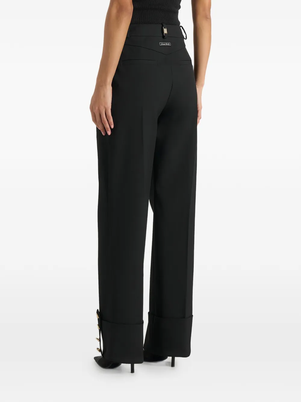 Manière De Voir Darlene geplooide pantalon Zwart