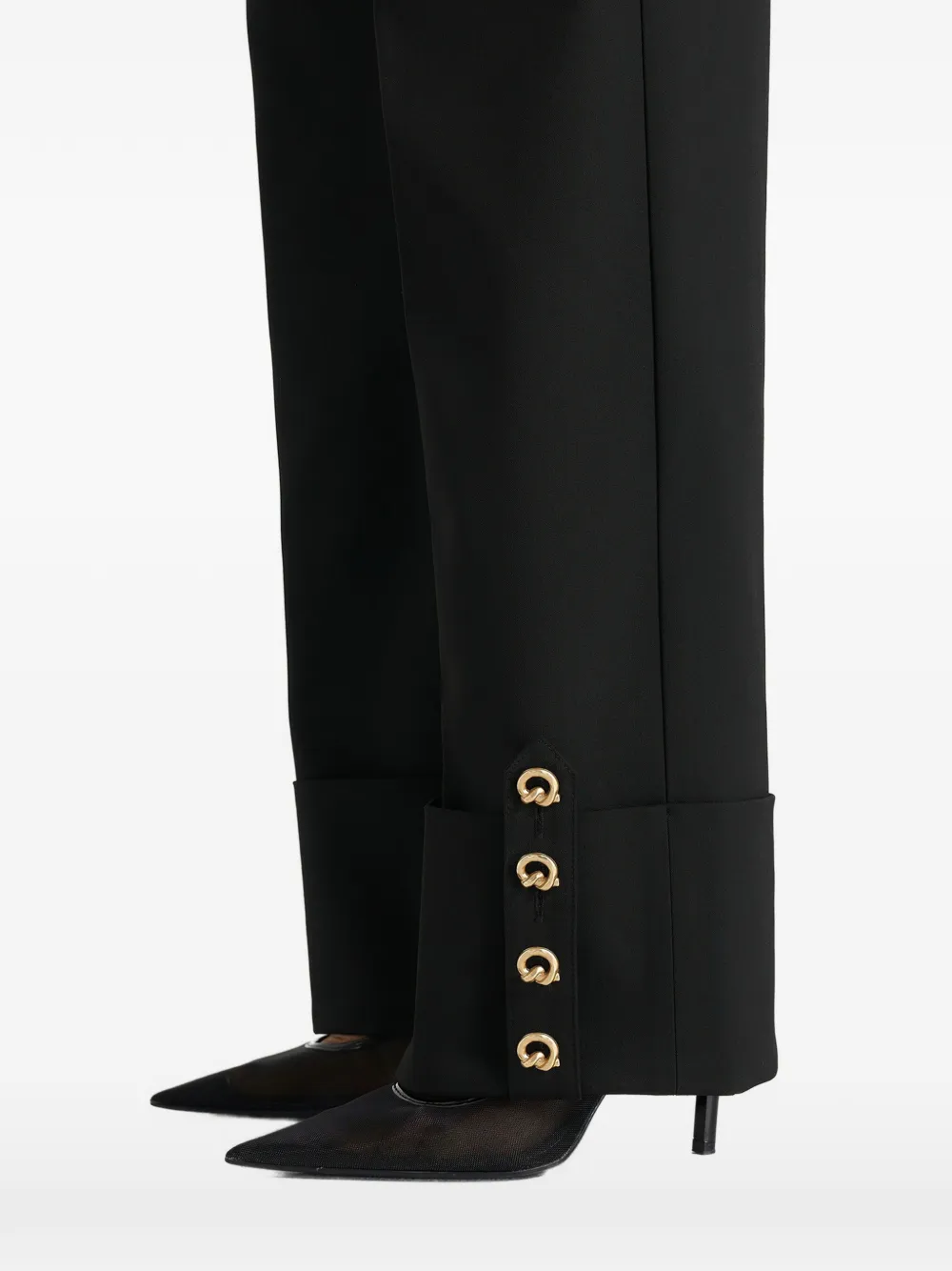 Manière De Voir Darlene geplooide pantalon Zwart