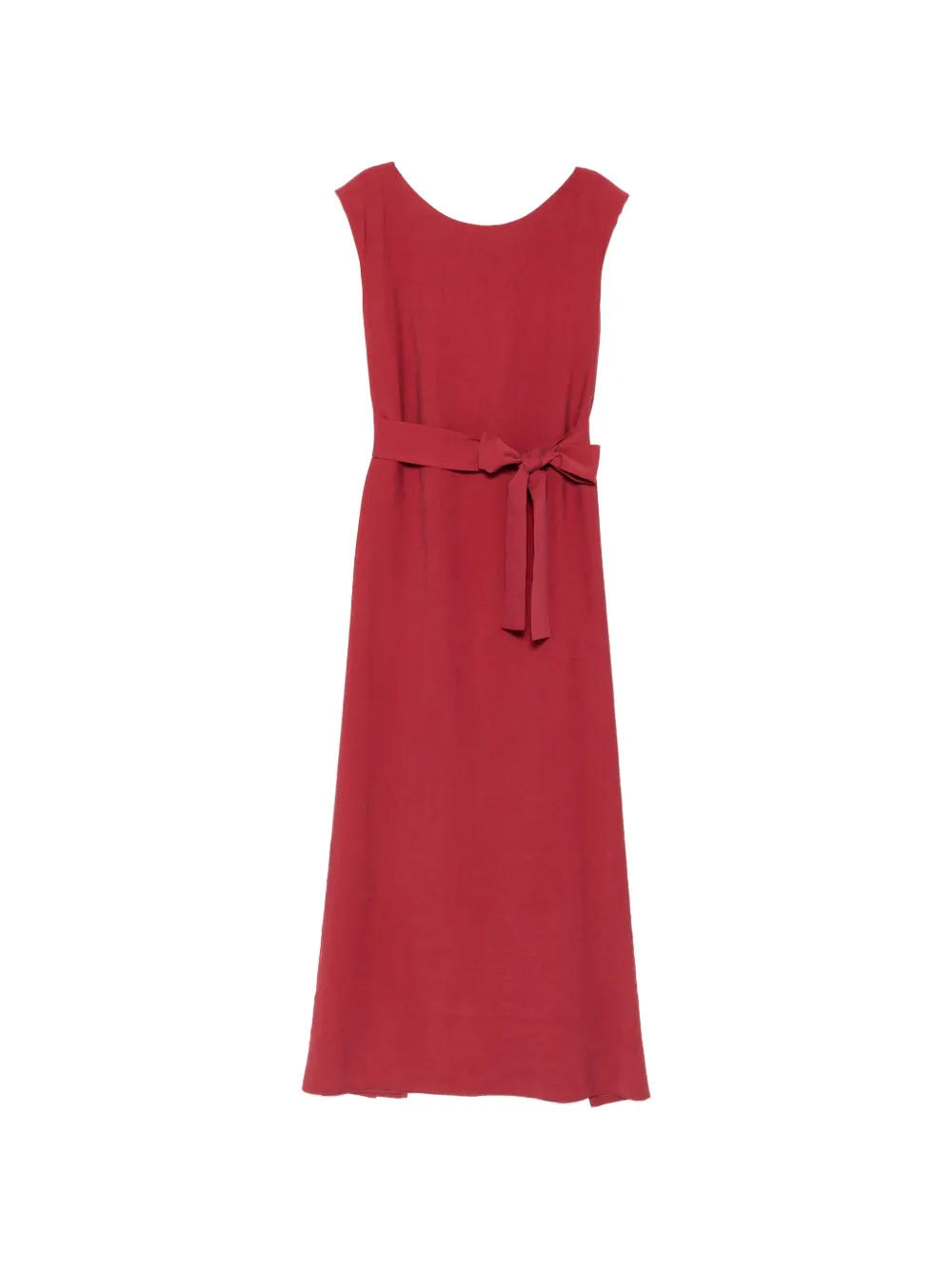 MOUTAKI belted maxi dress - Rosso