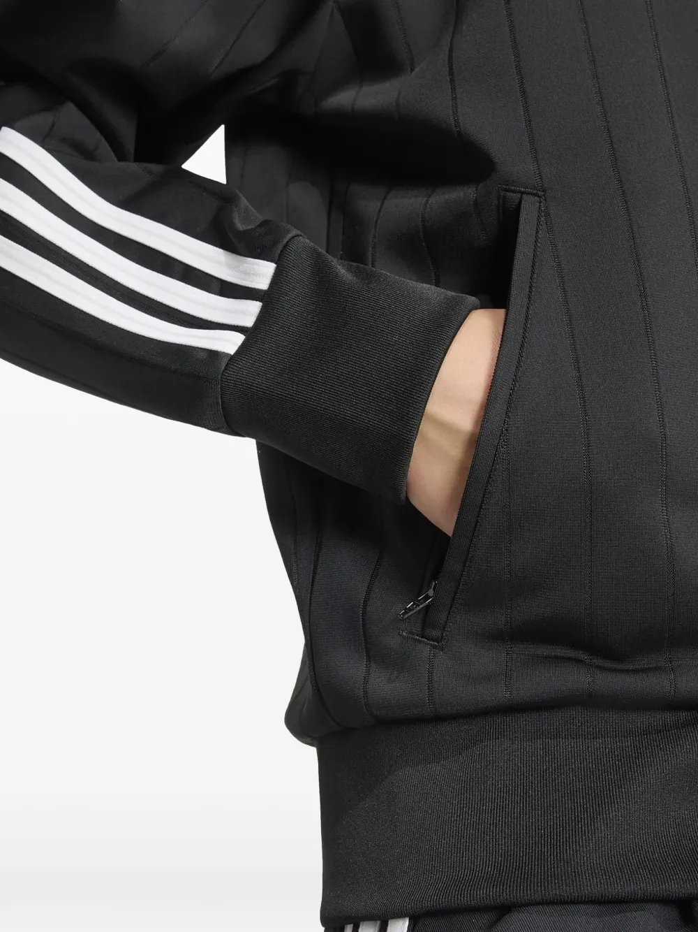 adidas Trainingsjack met gestreept detail Zwart