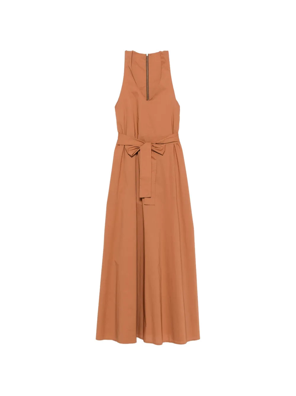 MOUTAKI sleeveless maxi dress - Marrone