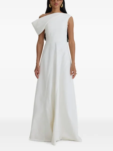 MOOS STUDIO one-shoulder draped dress