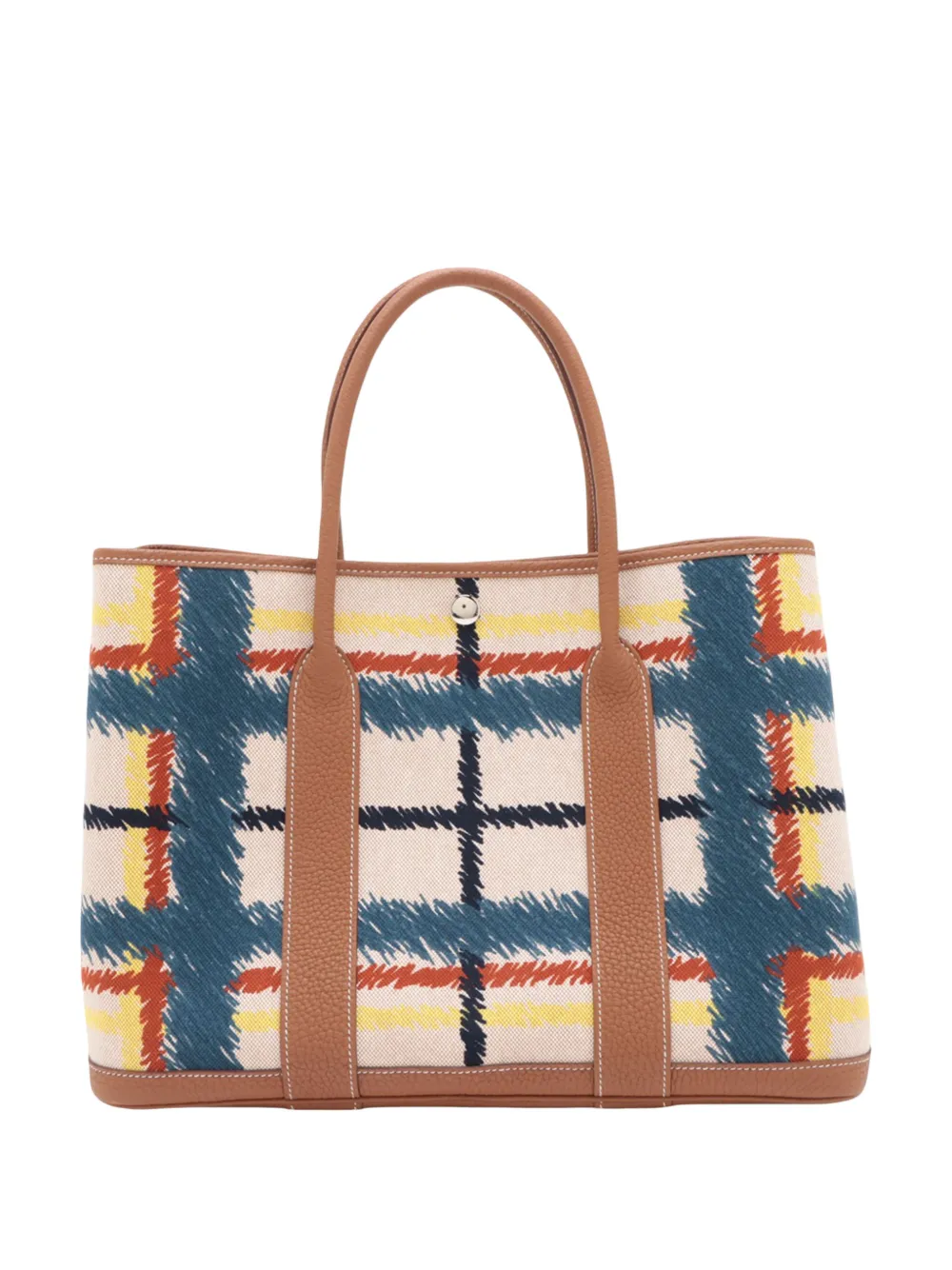  Hermès Pre-owned Bolso Shopper Tartan Cross Garden Party 36 De Lona Toile Y Piel Negonda 2024 - Neutro 