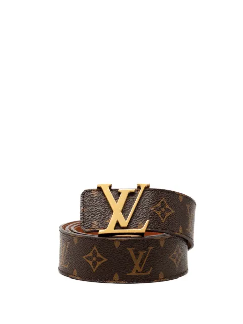 Louis Vuitton Pre-Owned حزام 'إينيشاليس' بوجهين ونقش مونوغرام 2009