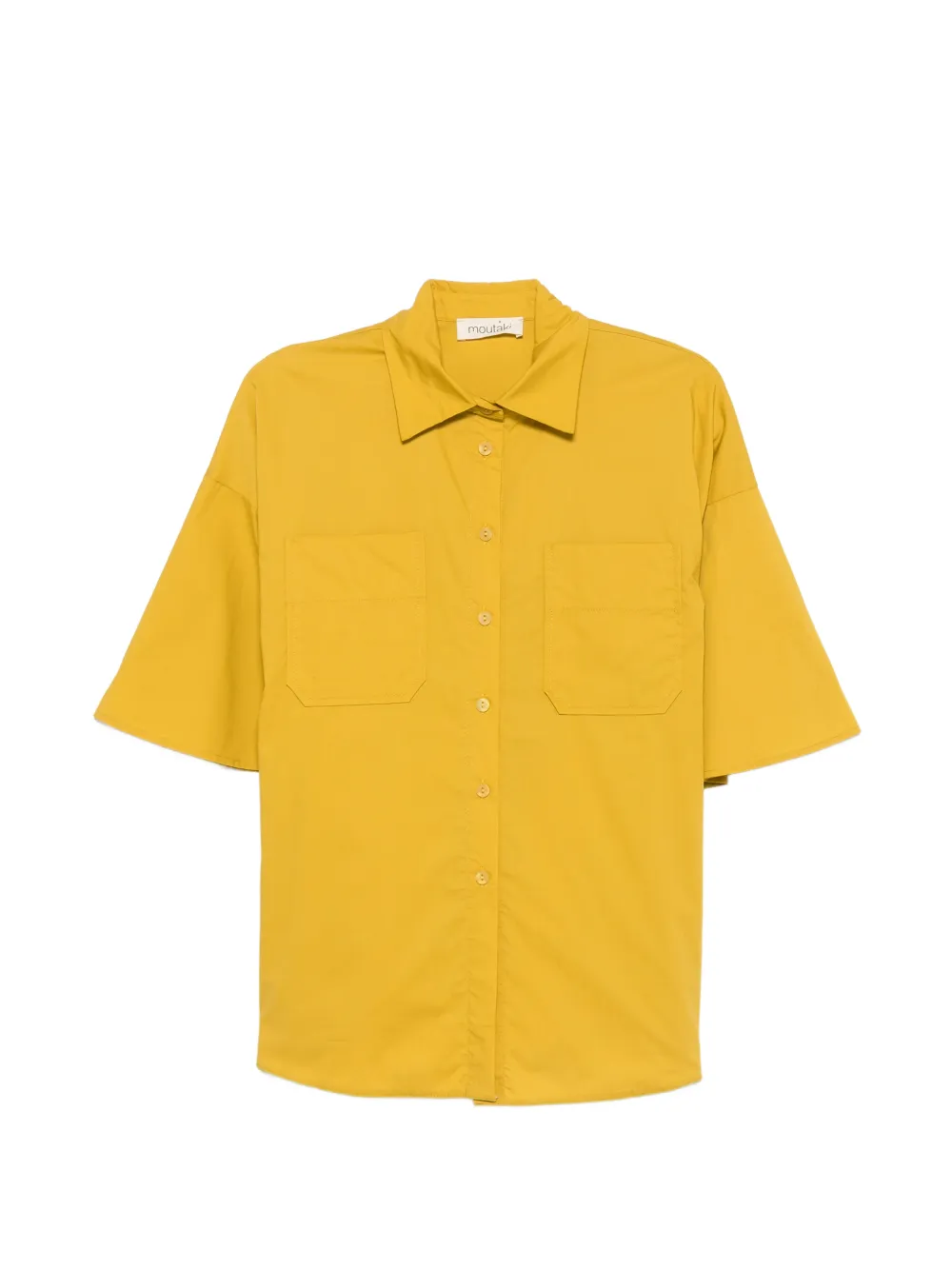 MOUTAKI flutter-sleeve shirt - Giallo