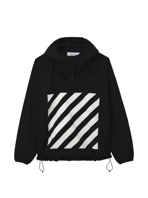 Off-White coupe-vent à motif Diagonals