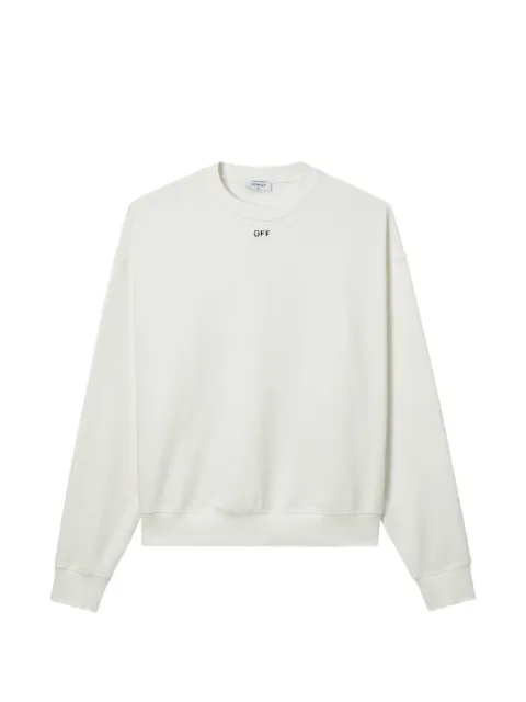 Off-White logo-print drop-shoulder sweater