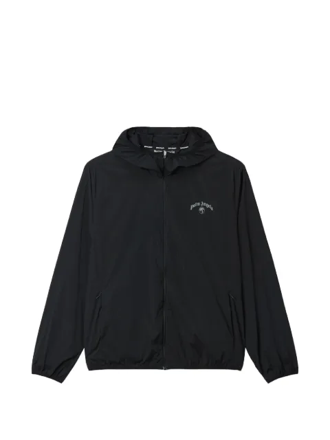 Palm Angels logo-print hooded jacket