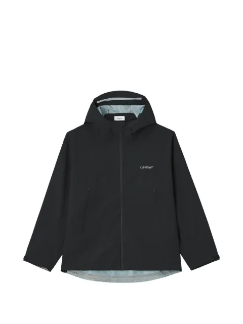Off-White 箭头图案印花连帽运动夹克
