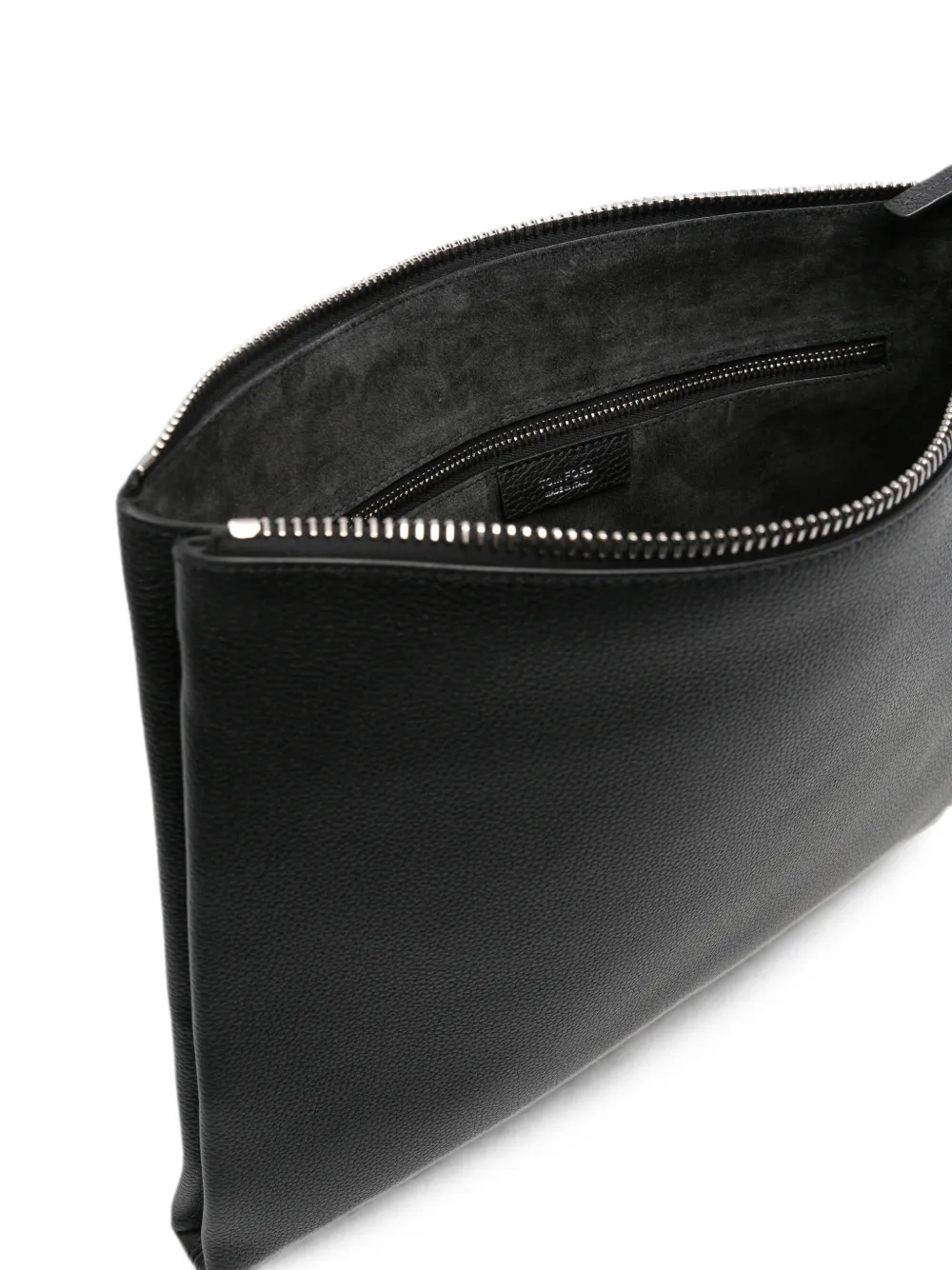TOM FORD Leren clutch Zwart