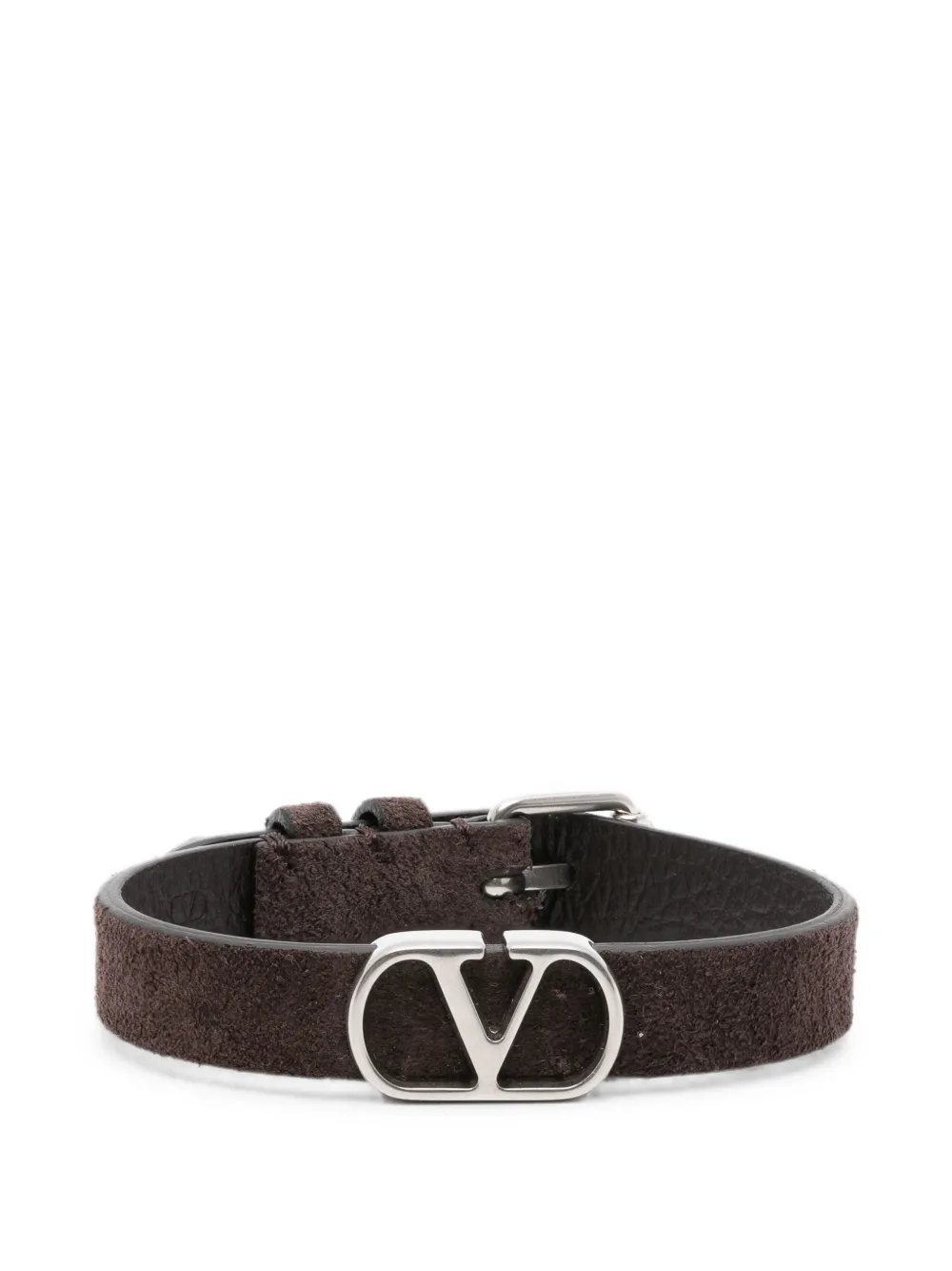 Valentino Garavani Bracciale con placca VLogo - Argento