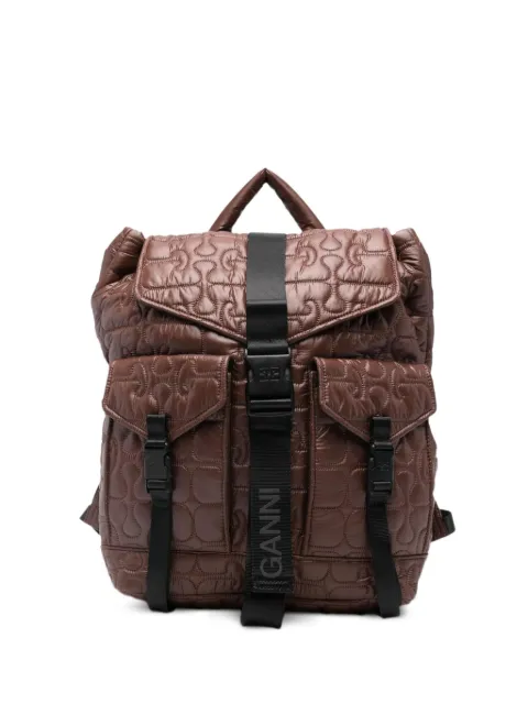 GANNI mochila Re-Tech capitonada