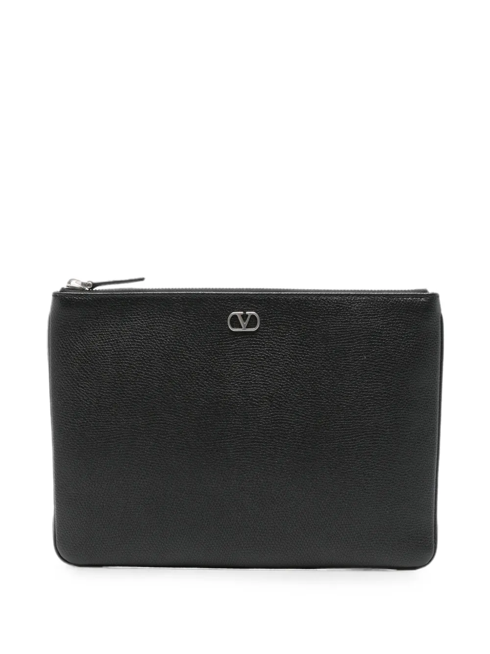 Valentino Garavani leather clutch bag - Nero