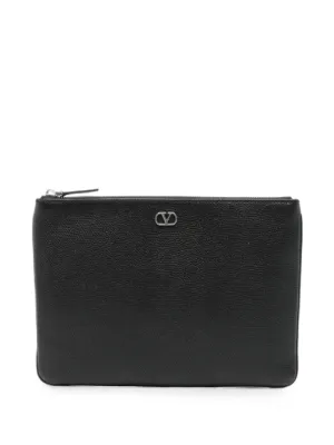 名作14AW SAINT LAURENT PARIS スタッズクリーパー42 Saint Laurent Paris Zipped Tablet Holder | Black | FARFETCH