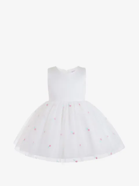 Mimi Tutu floral-embroidered tulle dress
