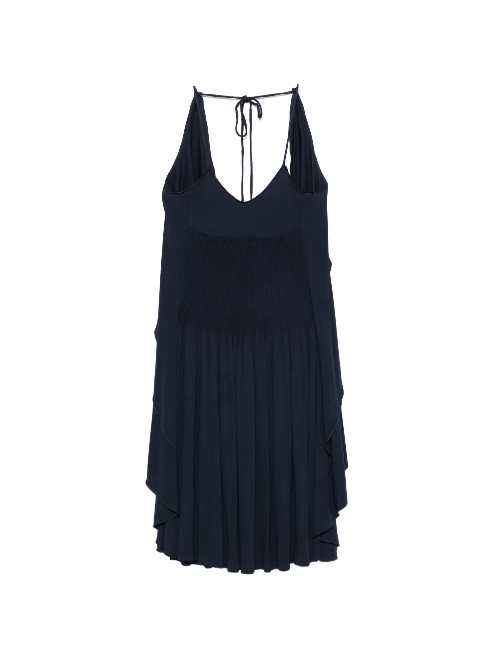 CHANEL Pre-Owned 2009s pleated mini dress - Blu