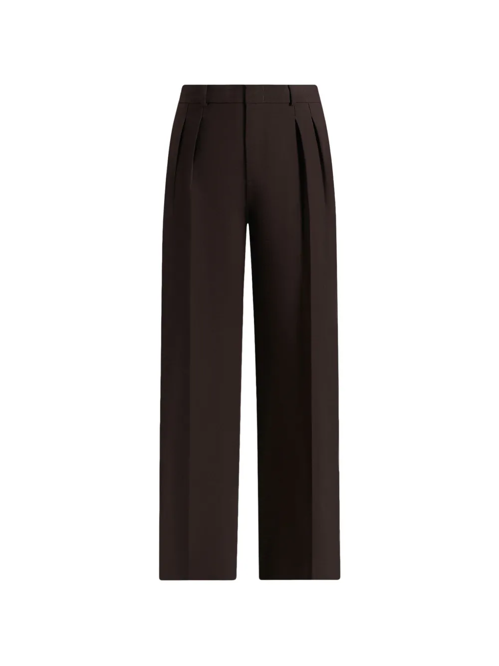Manière De Voir Julie in dark brown tailored twin-pleat trousers - Marrone