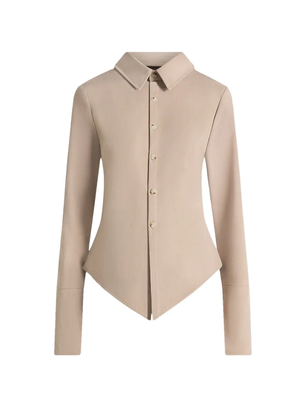 Manière De Voir Sonia in beige tailored-cinch shirt - Toni neutri