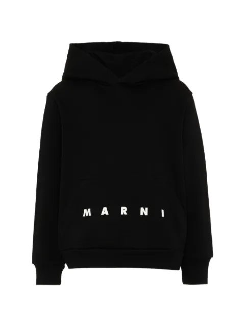 Marni Kids logo-print hoodie