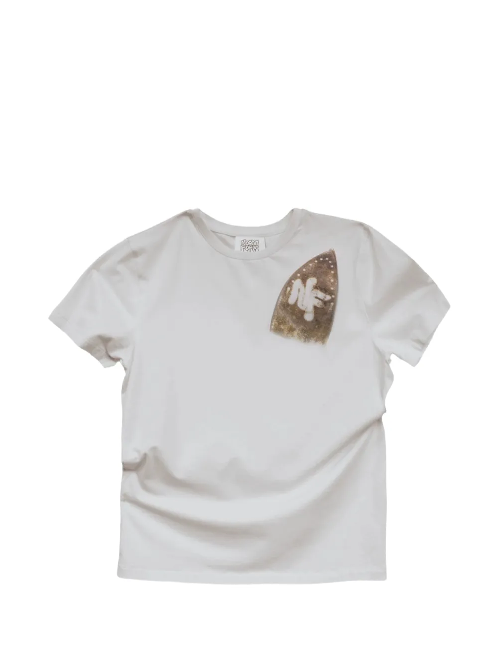 NORMFORM iron-burn digital-print T-shirt - Weiß