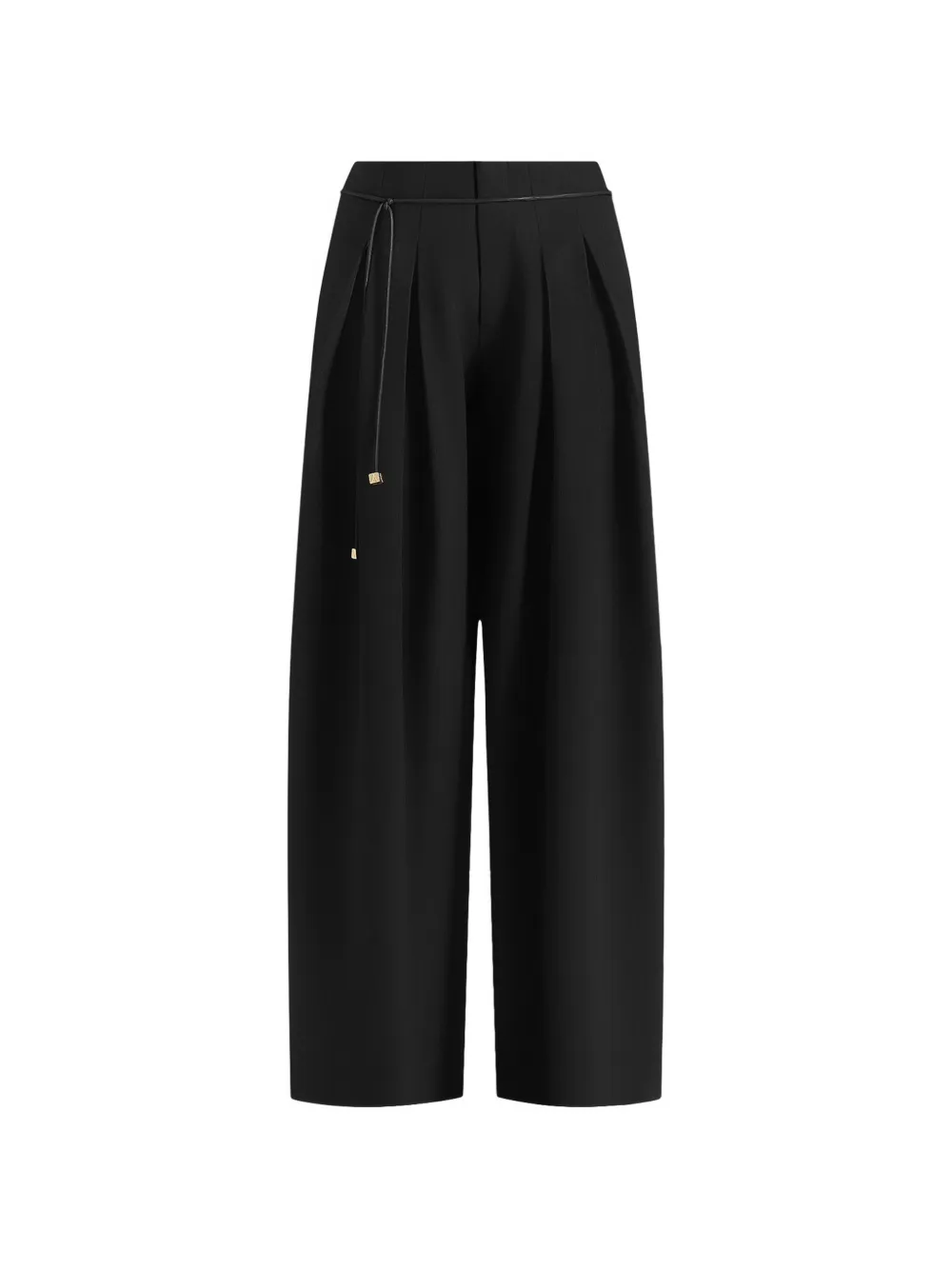 Manière De Voir Pantaloni Flora con cintura - Nero