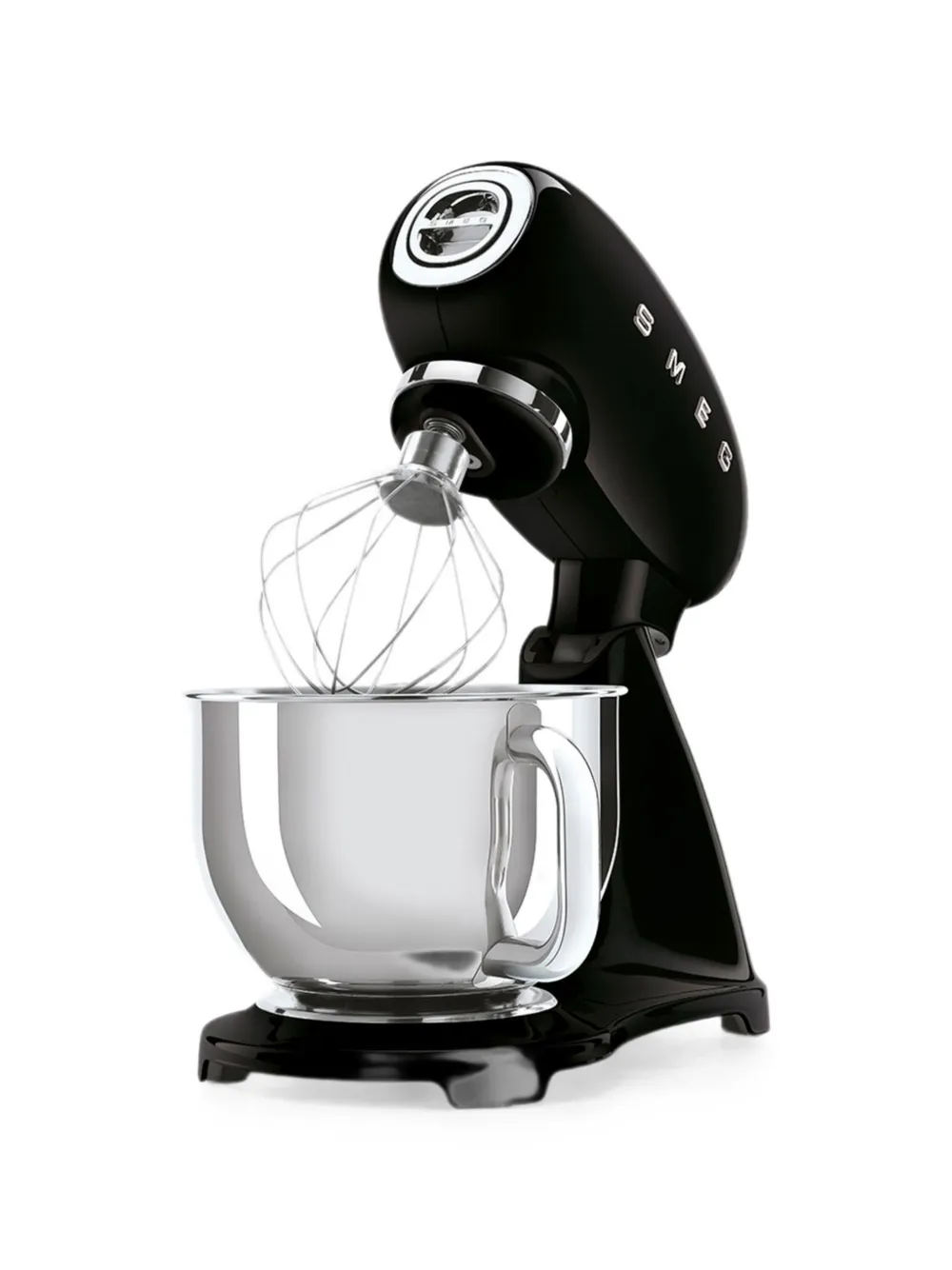  Smeg Logo-plaque Stand Mixer - Noir 