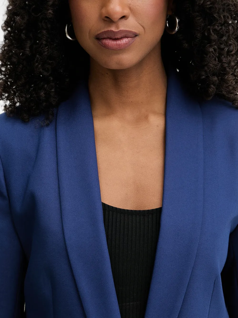 Morgan shawl-lapel single-breasted blazer Blauw