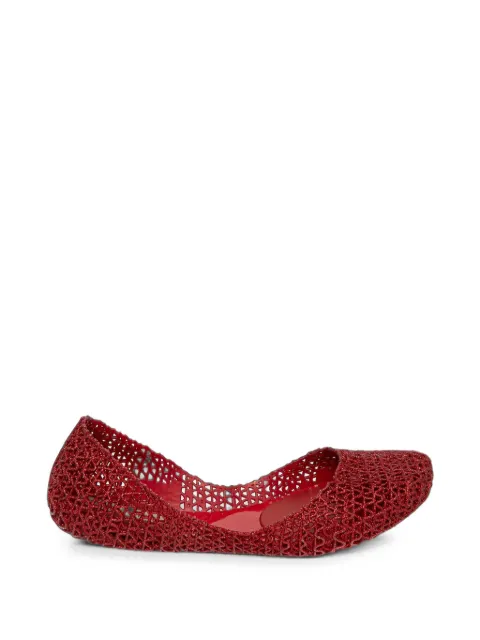 Melissa x Campana Papel glitter-effect ballet flats