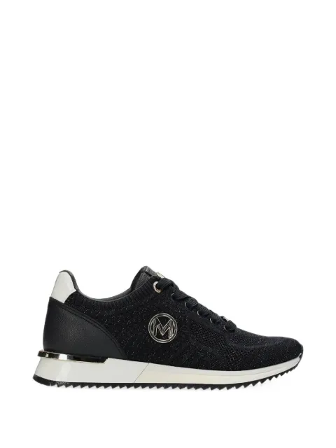 MEXX glitter-knit logo-plaque sneakers